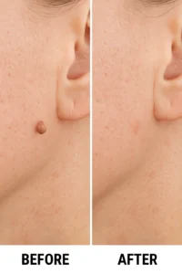 Skin tags removal Surrey before and after